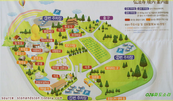 แผนที่บริเวณวัดฮงบัปซา Hongbeopsa Temple
