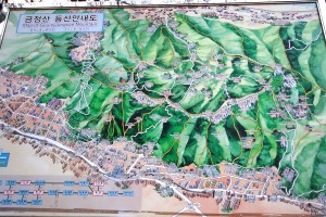 แผนที่การเที่ยวภูเขากอมจองซาน