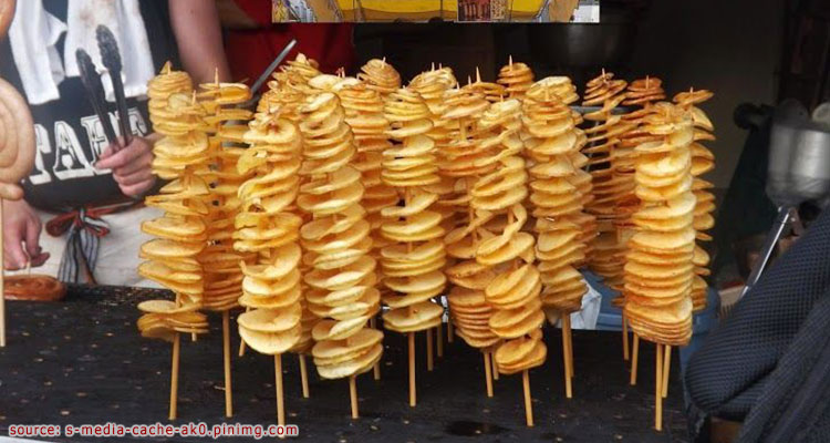 มันฝรั่งเกลียวทอนาโด - Tornado Potato